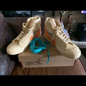 Nike blazer mid hallow eve off white size 9.5